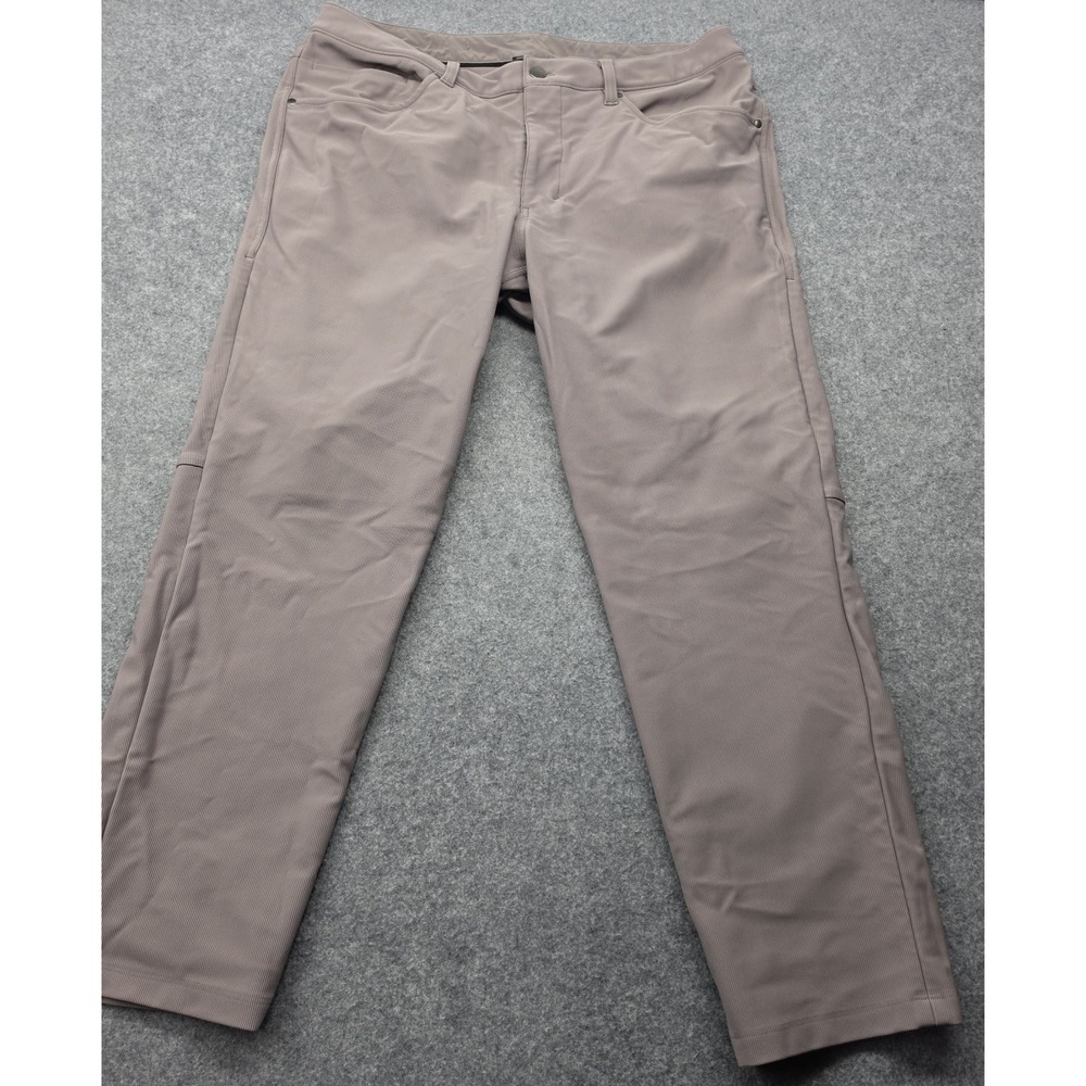 Lululemon Women's Size 34   Beige City Sleek 5 Pocket Wide Leg High Rise Pants